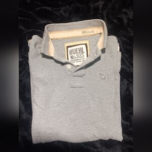 Ruehl No.925 Men’s Light Gray Polo with Subtle Logo